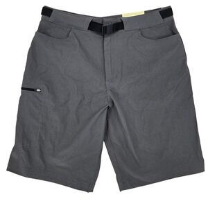 Lake & Trail NEW 36 LT Belted Shorts Mens Grey Hiking Outdoor Gorpcore